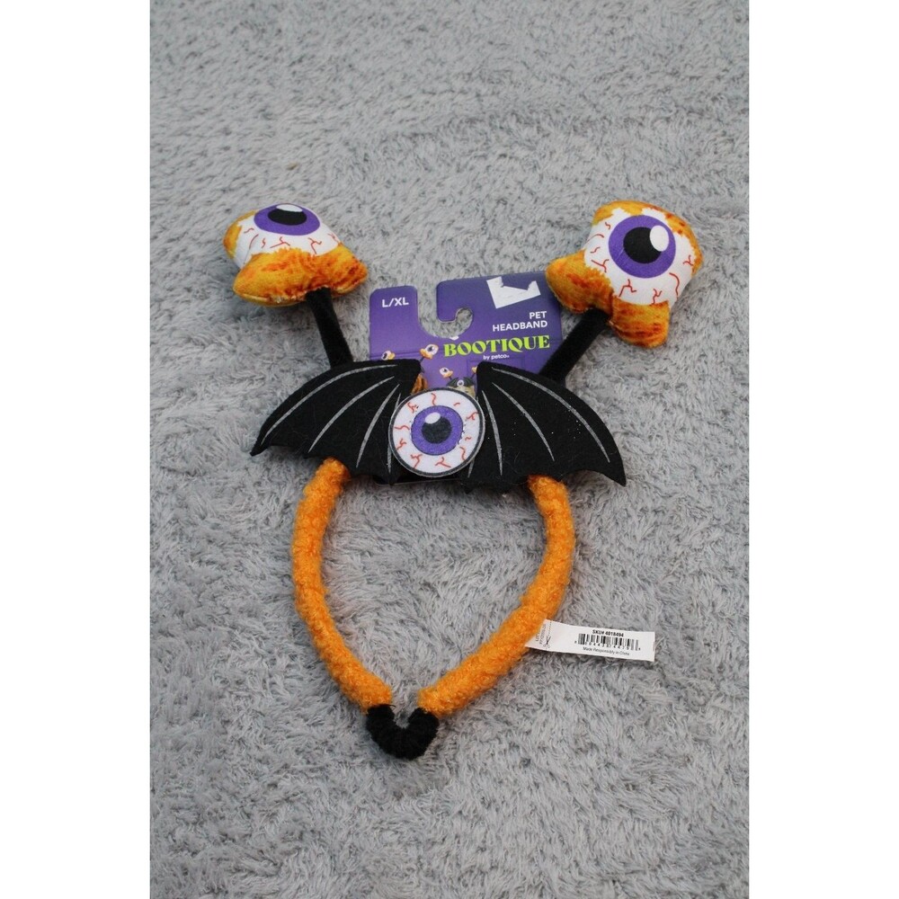 Bootique Halloween Eyeball Pet Headband Dog Costume L/XL Spooky